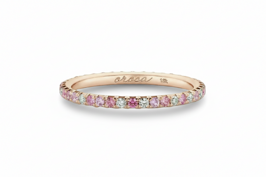 Orosa band in 18k rose gold