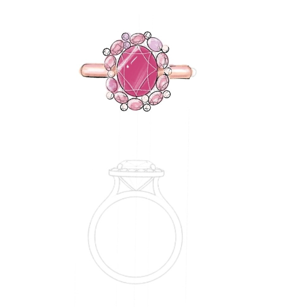 Petals Halo Studs Earrings